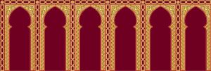أروال مصليات لفرش المساجد سوسا ماكس لون أحمر - 10454