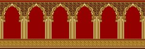 أروال مصليات لفرش المساجد الحجاز لون أحمر - 134047