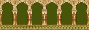 أروال مصليات لفرش المساجد الطائف لون أخضر - 134157