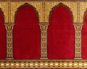 أروال مصليات لفرش المساجد مكه لون أحمر - 138179