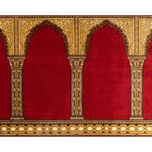 أروال مصليات لفرش المساجد مكه لون أحمر - 138179